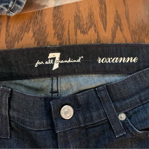 7 Seven for all Mankind Women Jeans Size 25x31" Roxanne Skinny Low Rise Y2K - Picture 8 of 10